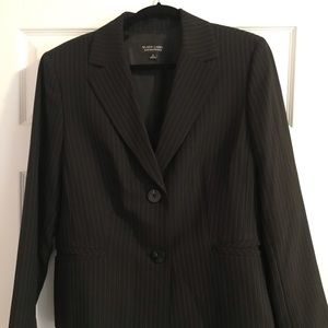 Black Label by Evan Picone black pinstripe blazer